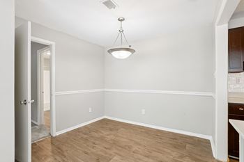 Dedicated dining room area